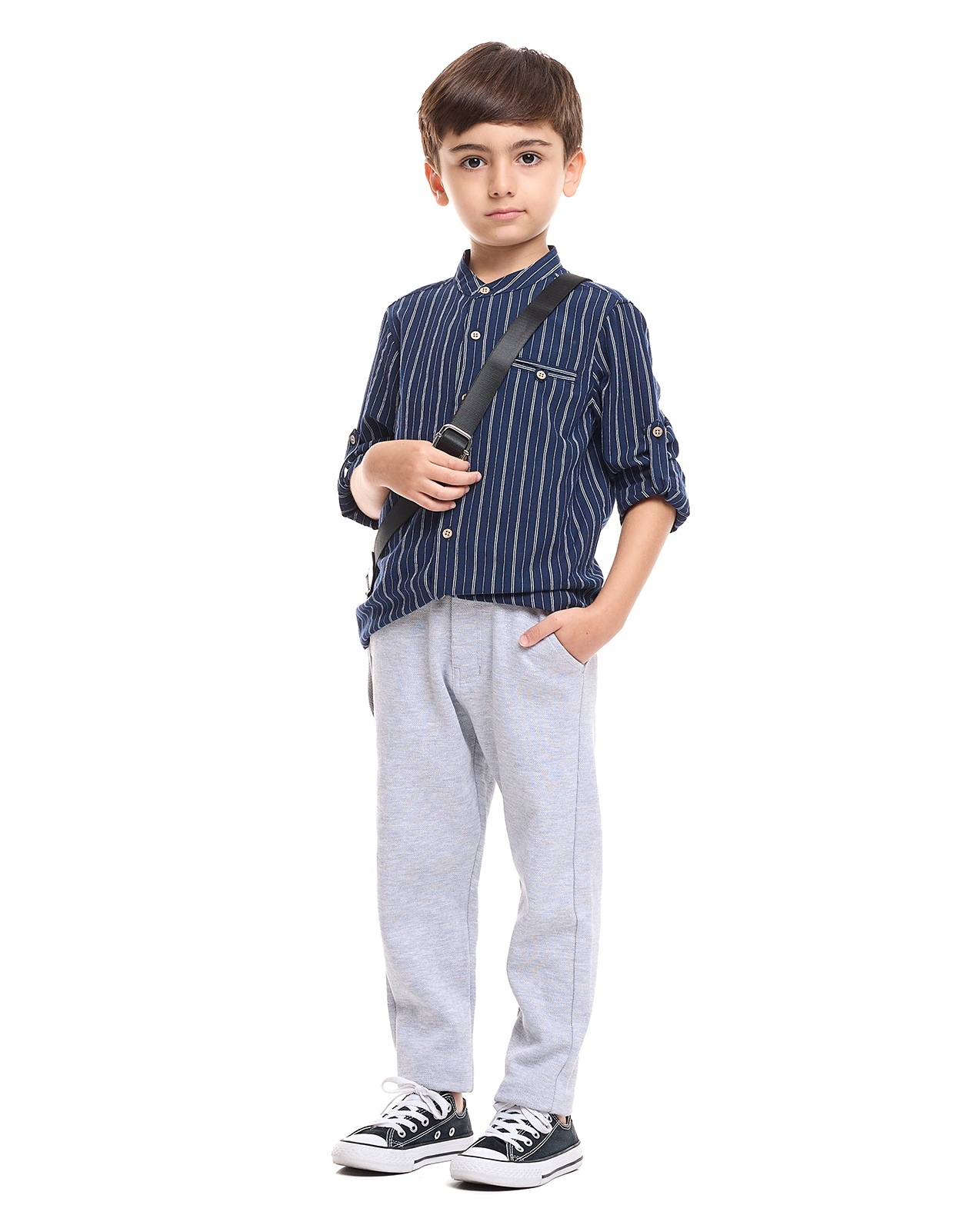 Solid Pants with Drawstring Waist