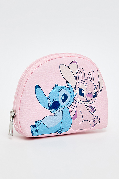 Angel & Stitch Print Coin Purse
