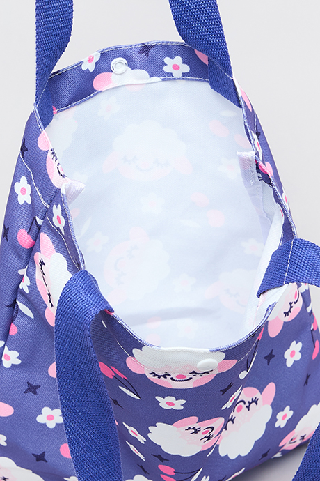 Printed Canvas Shoulder Bag