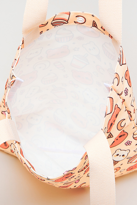 Printed Canvas Shoulder Bag