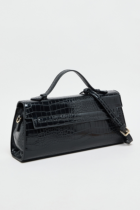 Textured Top Handle Bag