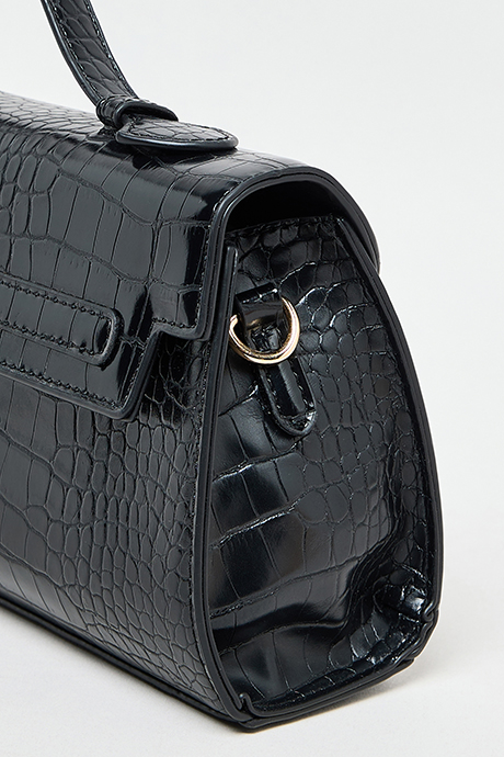 Textured Top Handle Bag