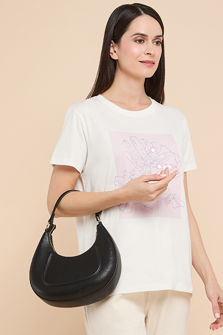 Textured Shoulder Bag