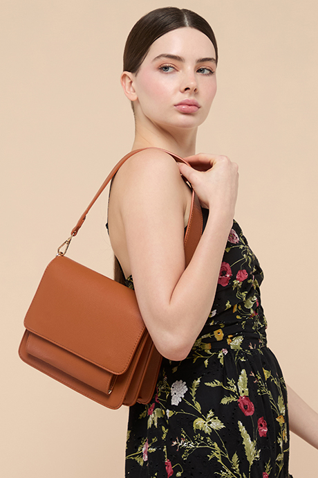Textured Shoulder Bag