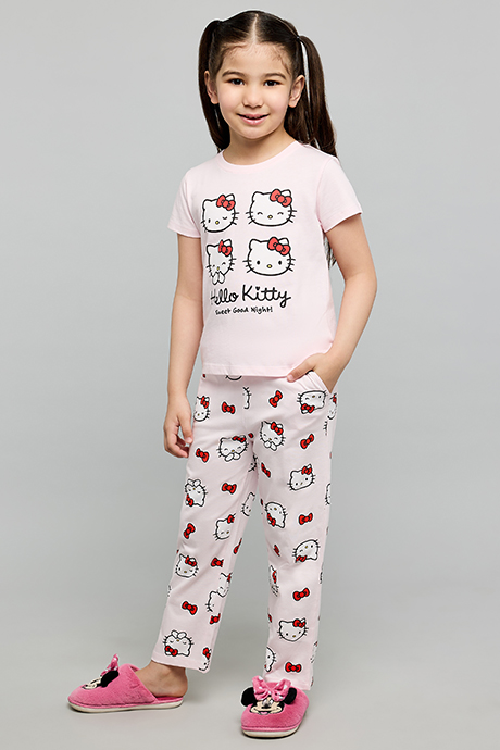 Hello Kitty Print Pyjama Set