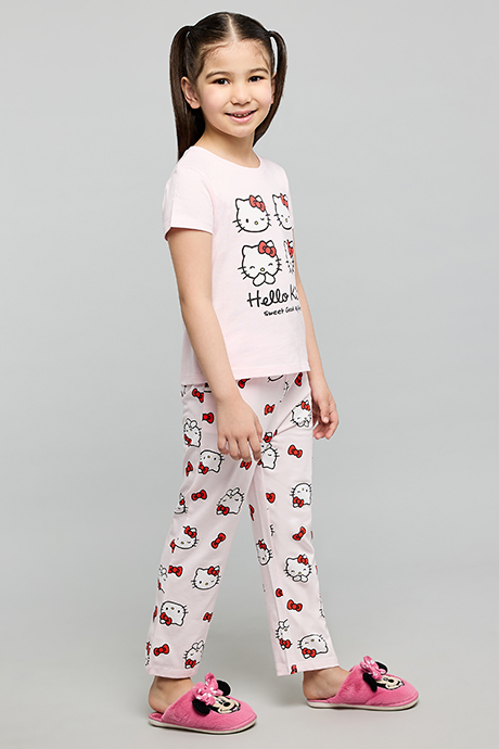 Hello Kitty Print Pyjama Set