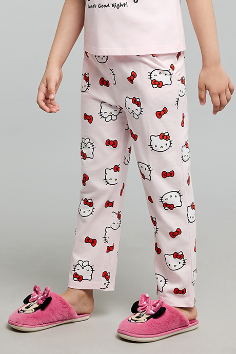 Hello Kitty Print Pyjama Set
