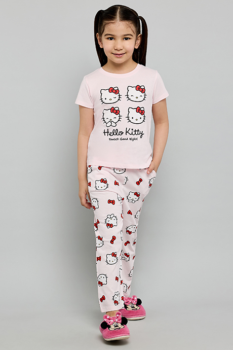 Hello Kitty Print Pyjama Set