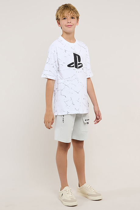 PlayStation Logo T-Shirt and Shorts Set