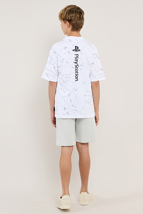 PlayStation Logo T-Shirt and Shorts Set