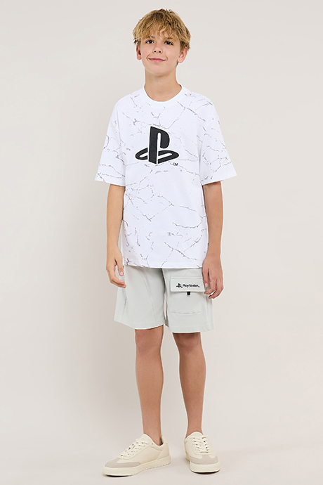 PlayStation Logo T-Shirt and Shorts Set