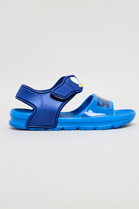 Sonic Print Velcro Sandals