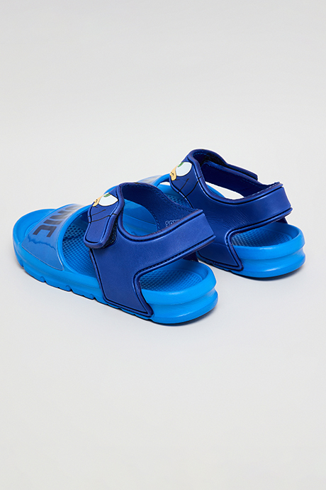 Sonic Print Velcro Sandals