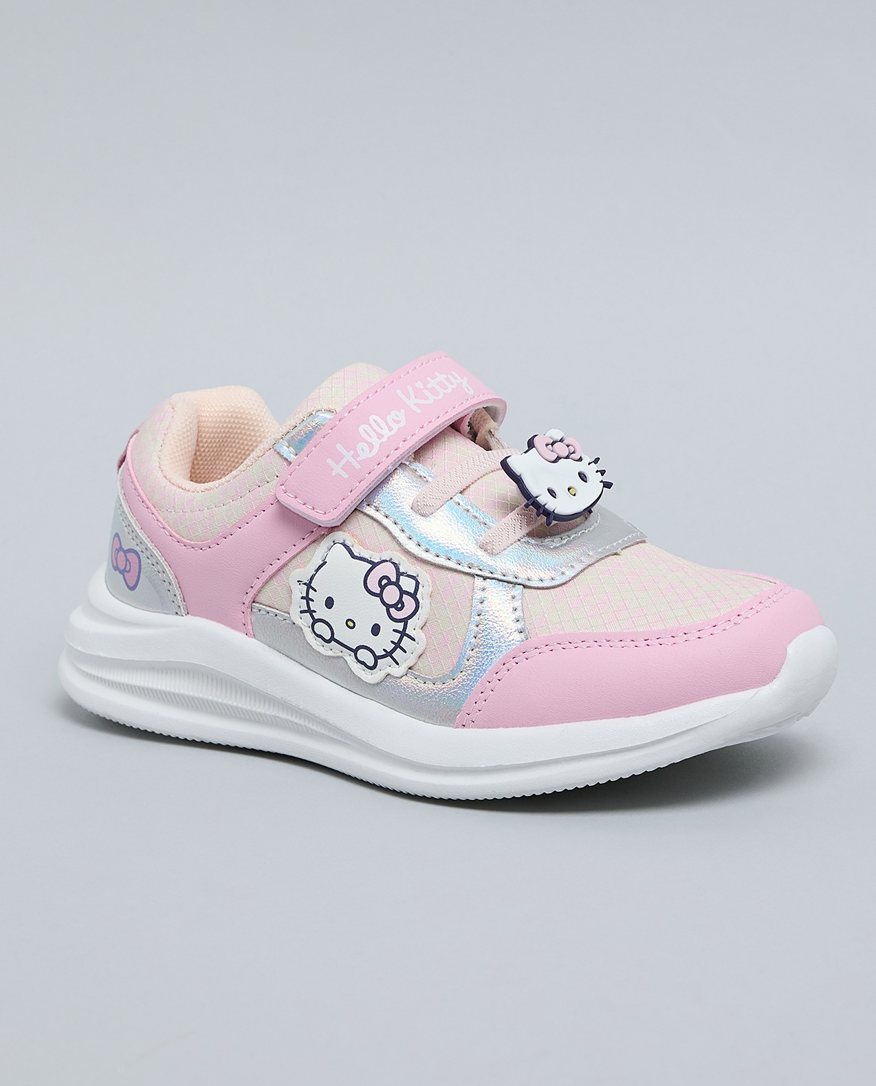 Hello Kitty Themed Velcro Closure Sneakers