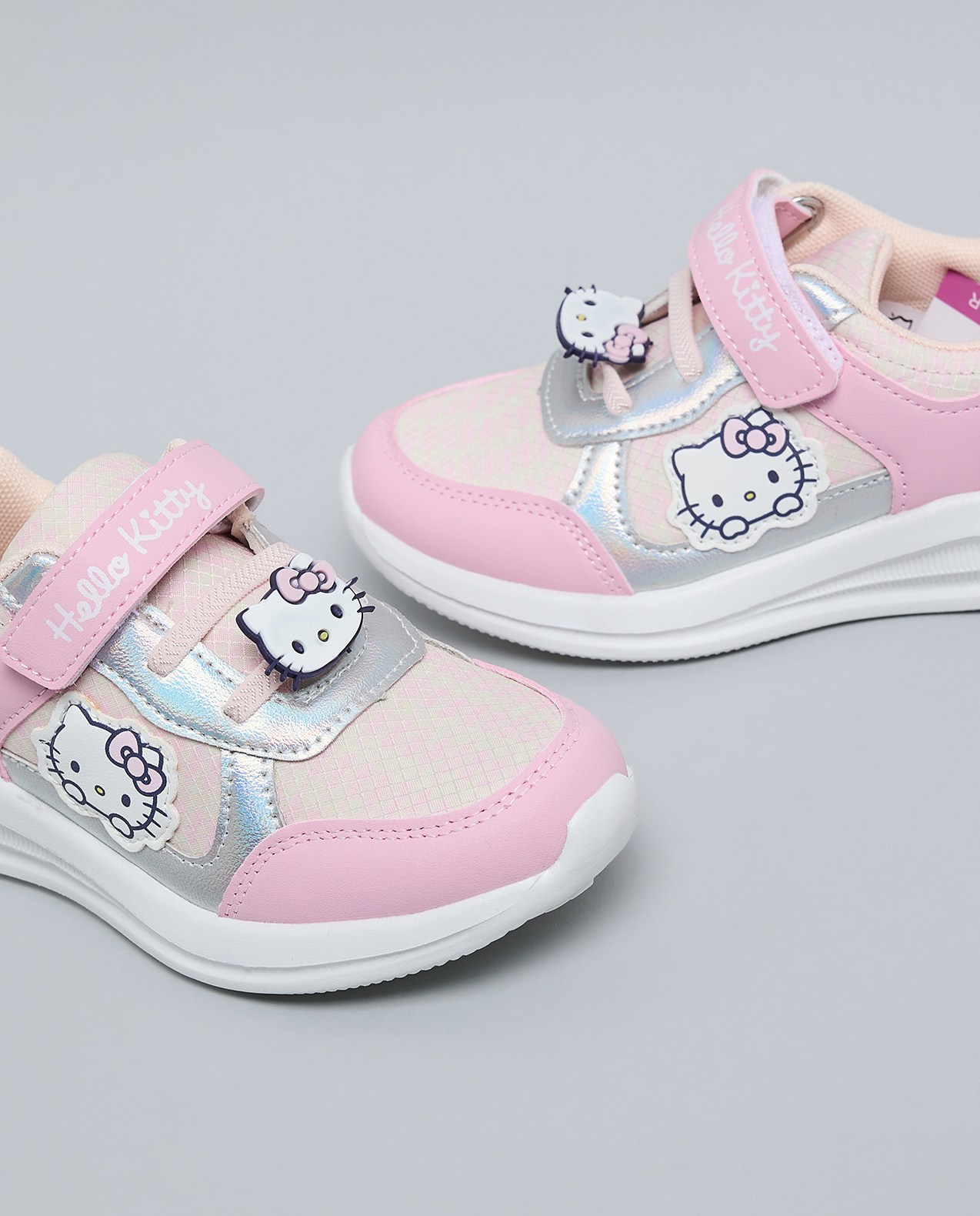 Hello Kitty Themed Velcro Closure Sneakers