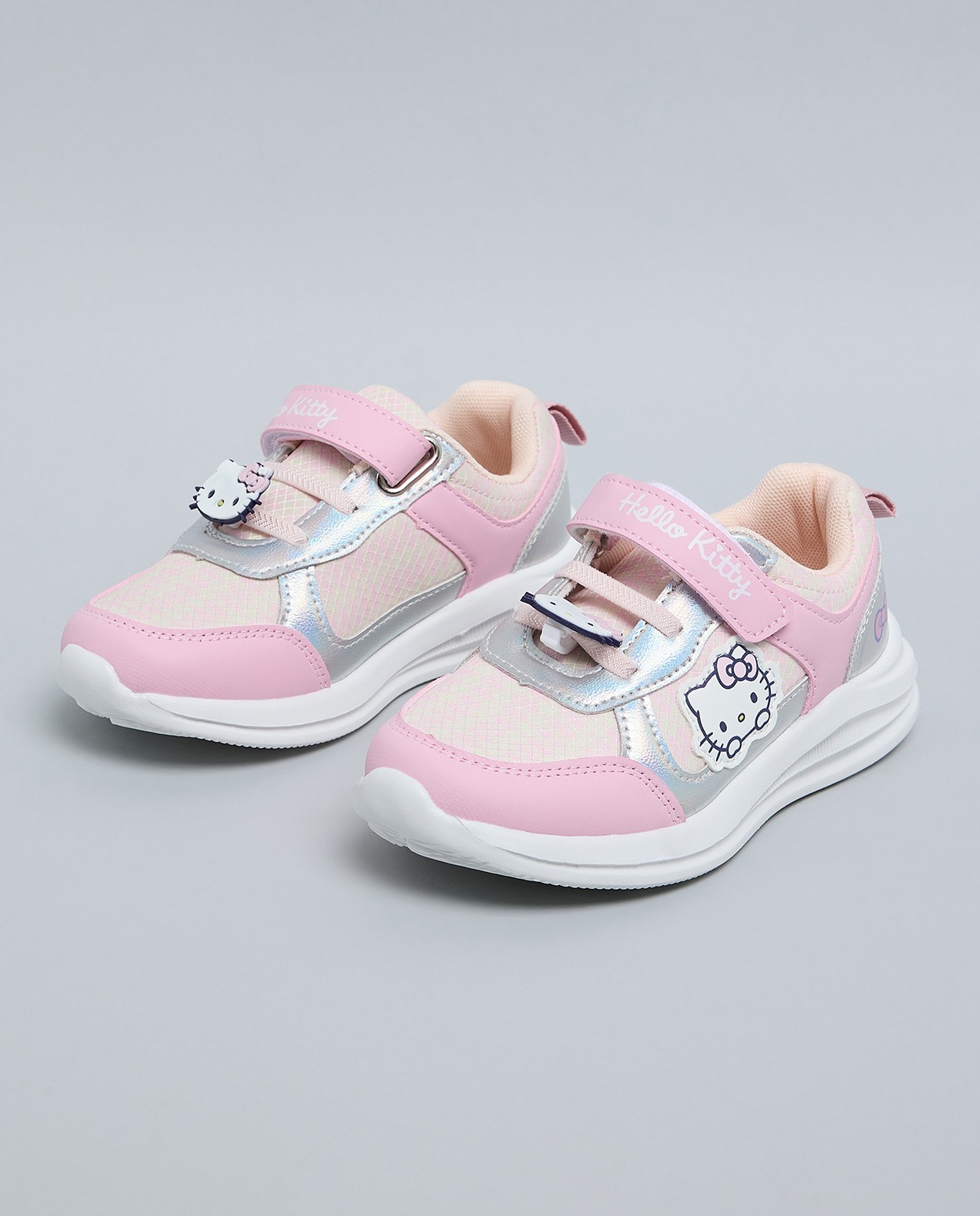 Hello Kitty Themed Velcro Closure Sneakers
