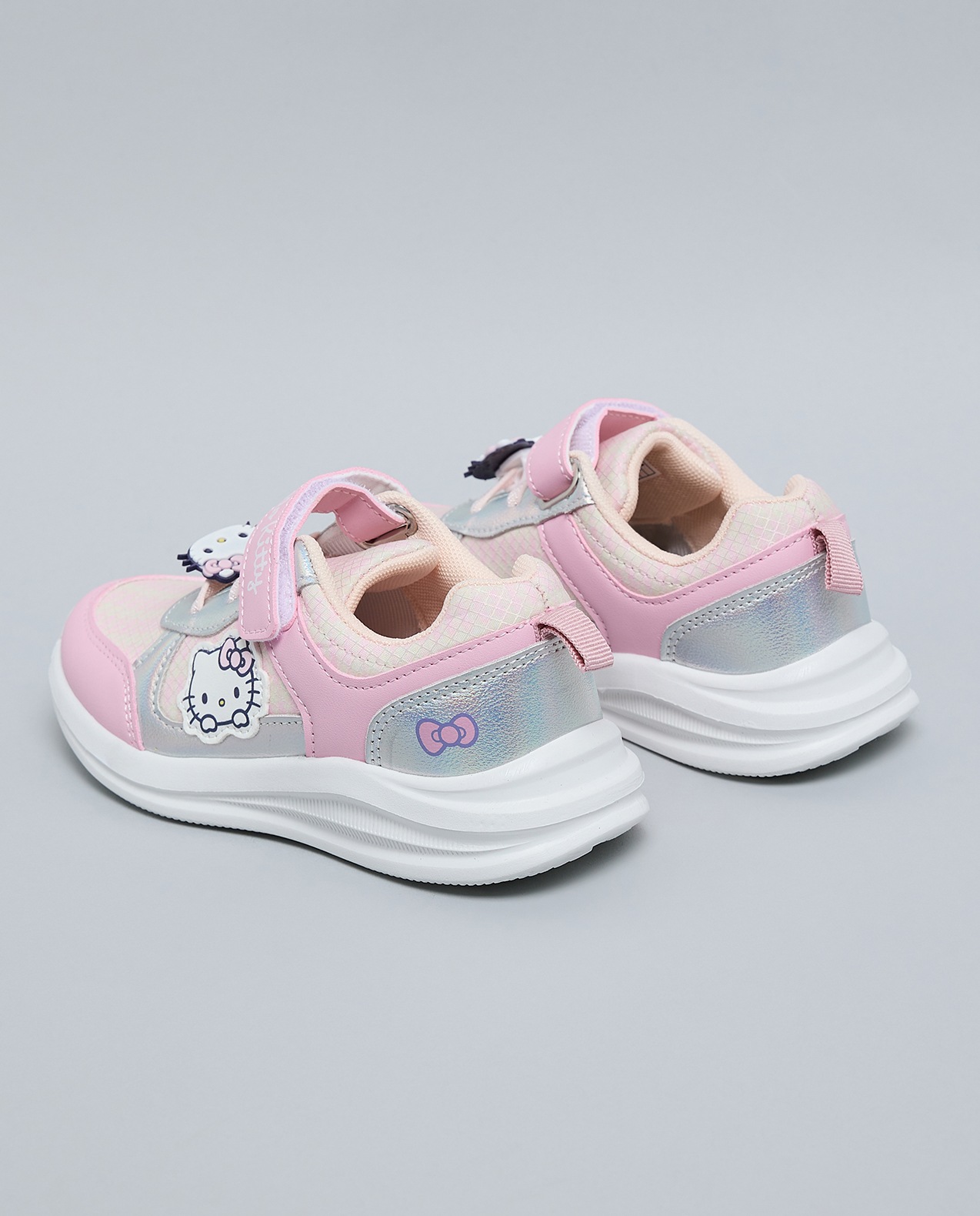 Hello Kitty Themed Velcro Closure Sneakers