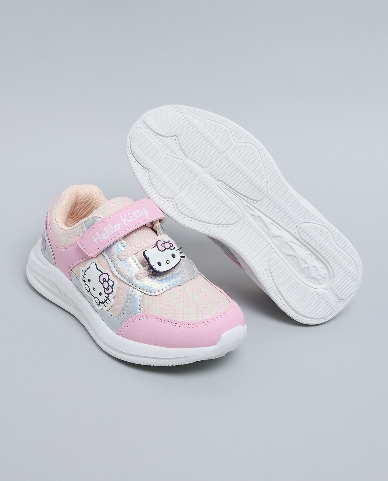 Hello Kitty Themed Velcro Closure Sneakers