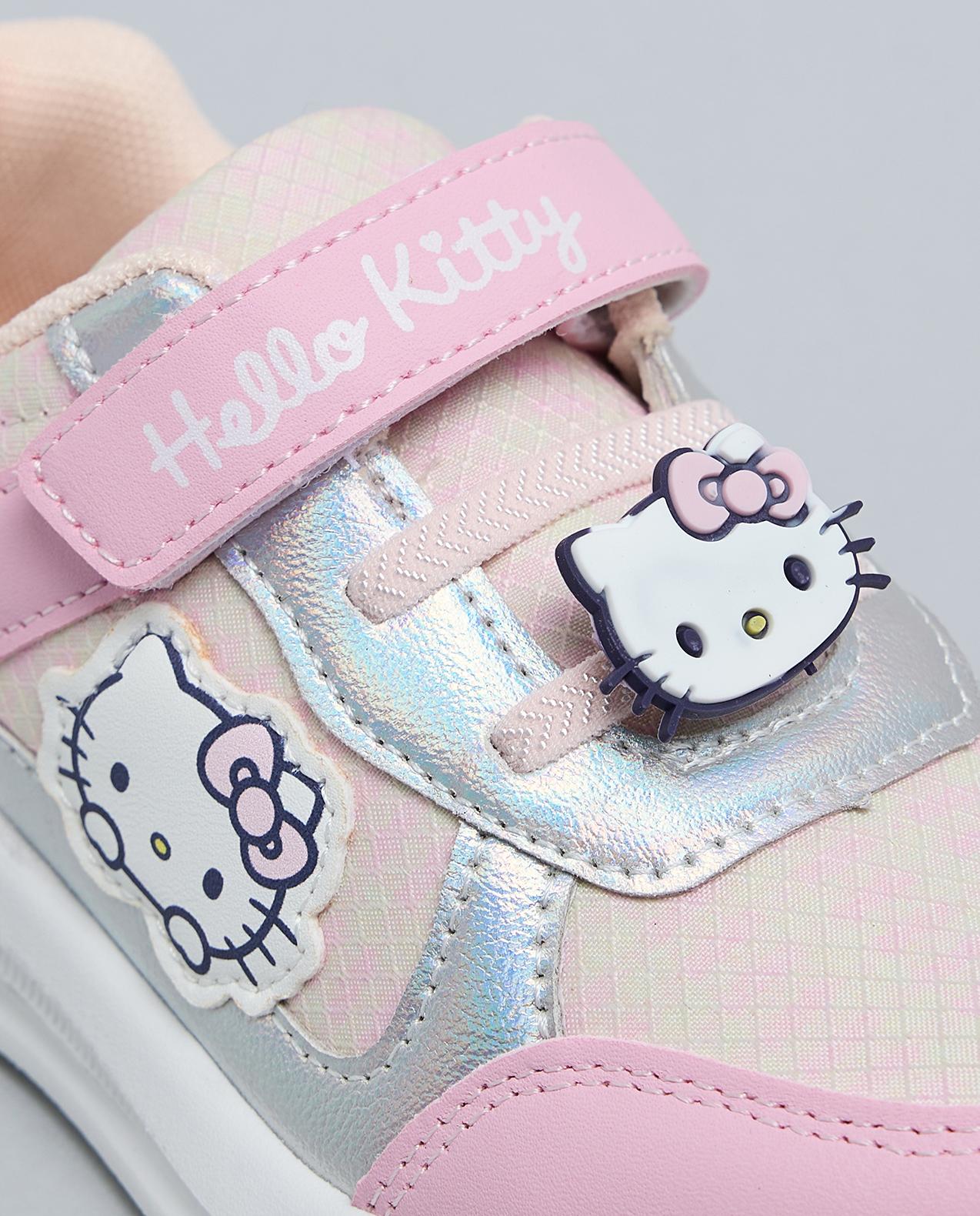 Hello Kitty Themed Velcro Closure Sneakers