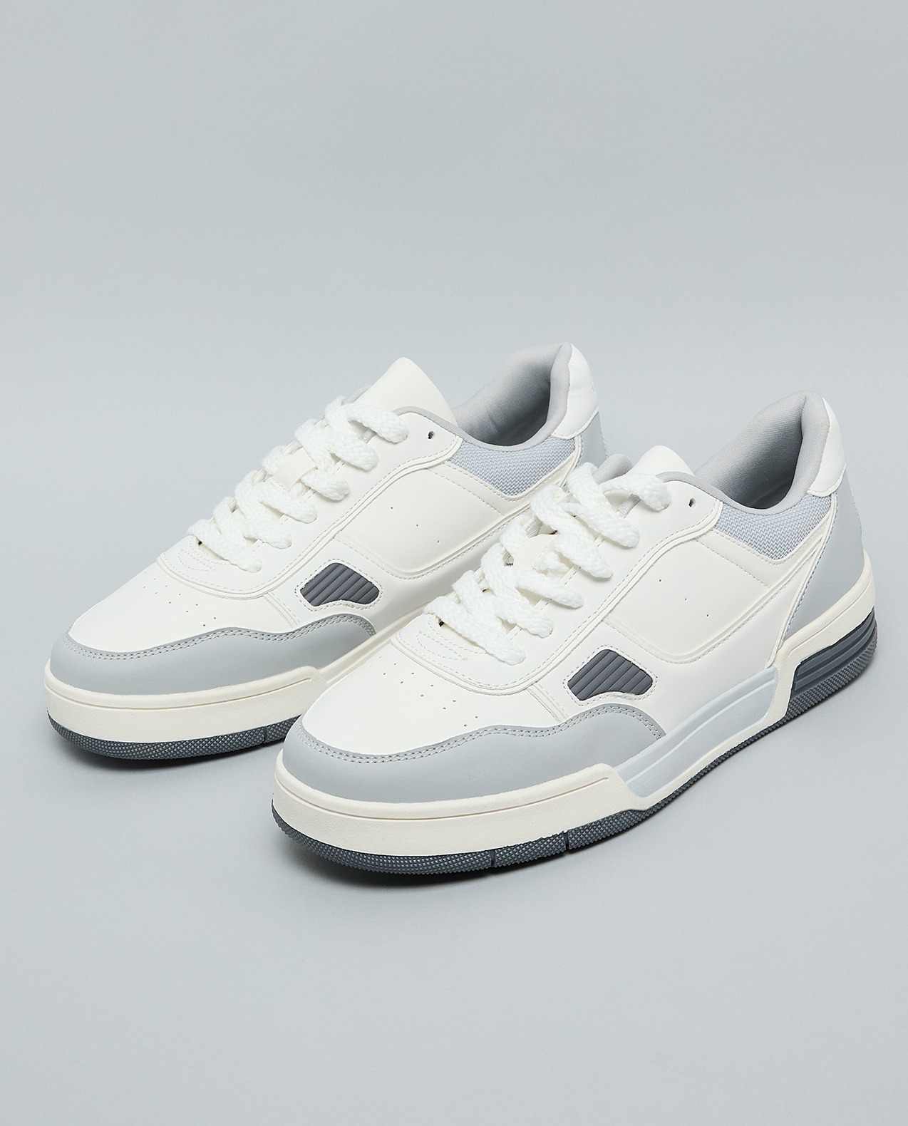 Color Block Lace-Up Sneakers