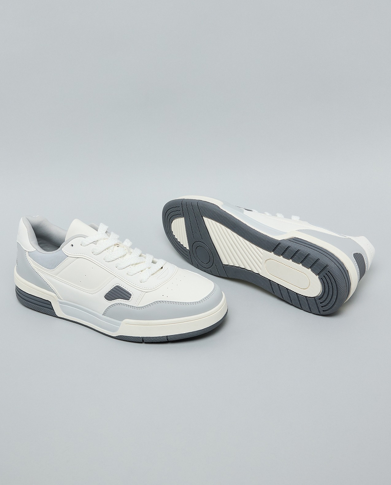 Color Block Lace-Up Sneakers