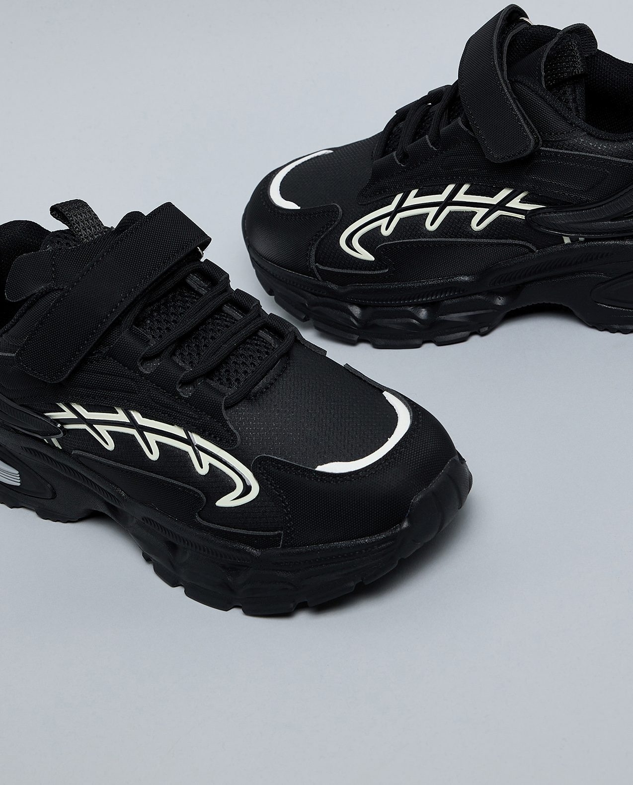 Printed Velcro Closure Sneakers