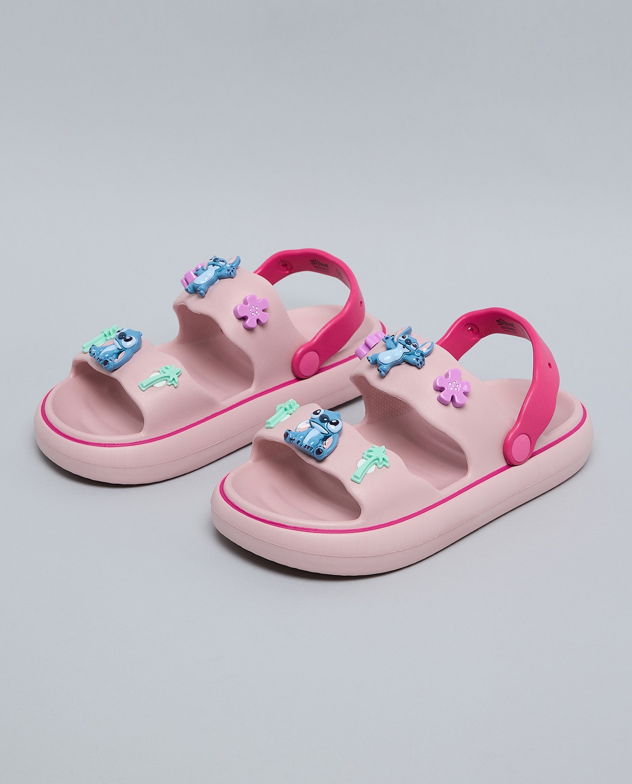 Stitch Charm Detail Slingback Sandals