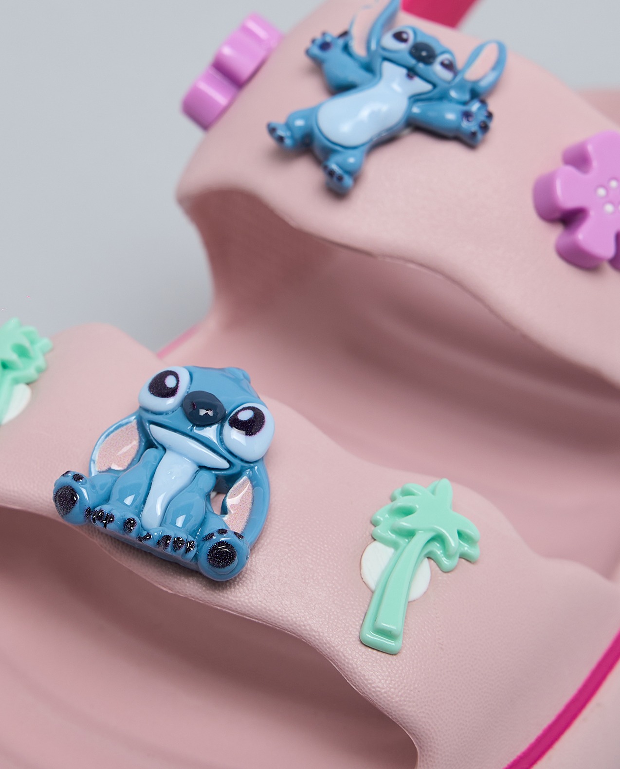 Stitch Charm Detail Slingback Sandals