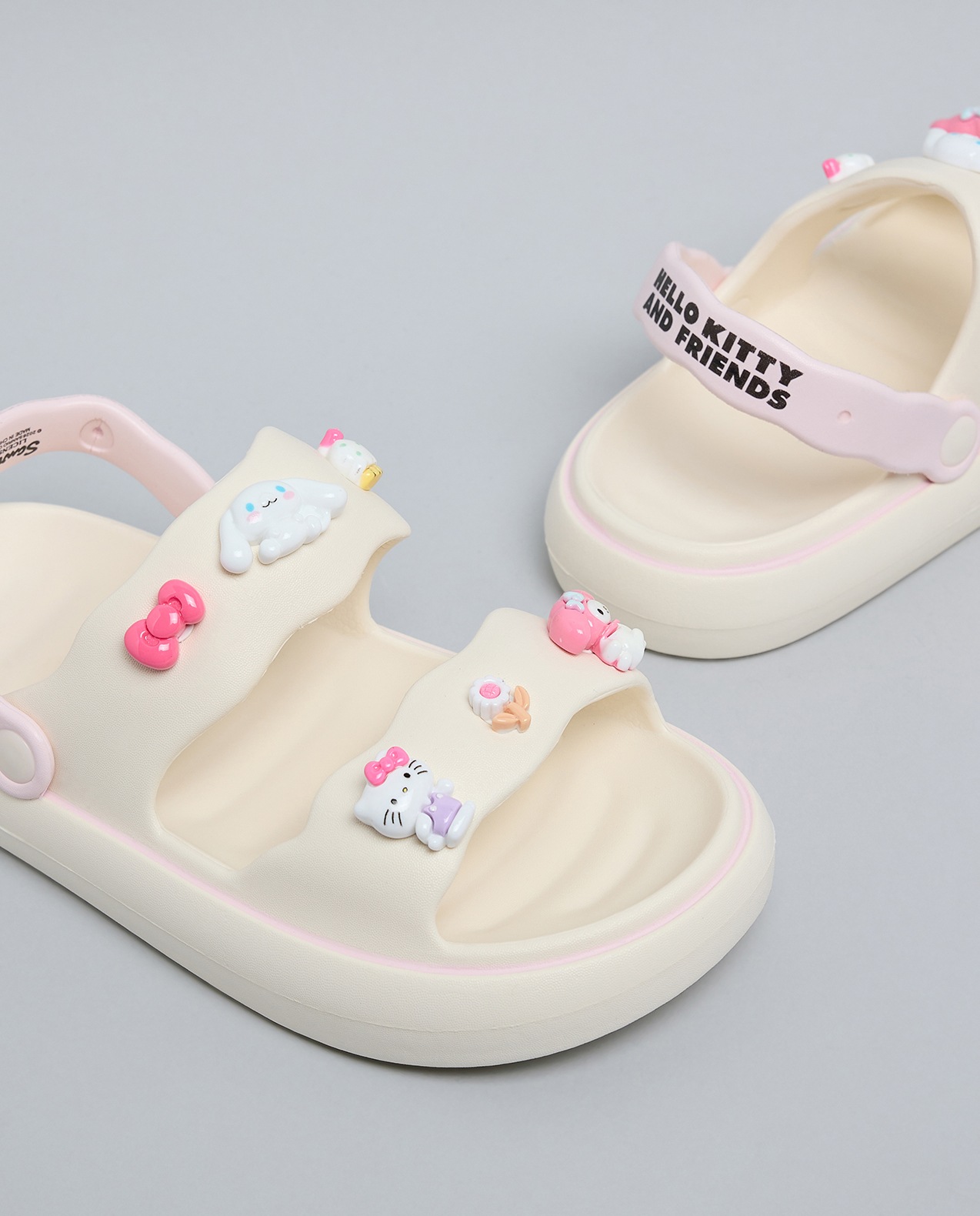 Hello Kitty Charm Detail Slingback Sandals