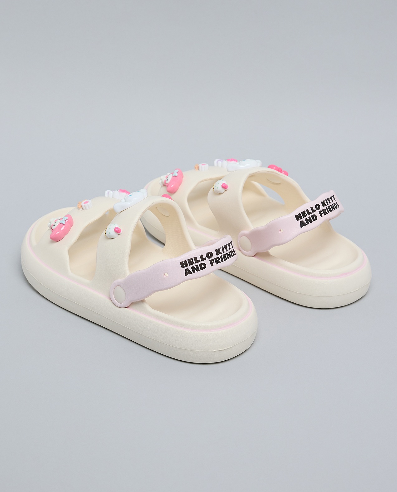 Hello Kitty Charm Detail Slingback Sandals