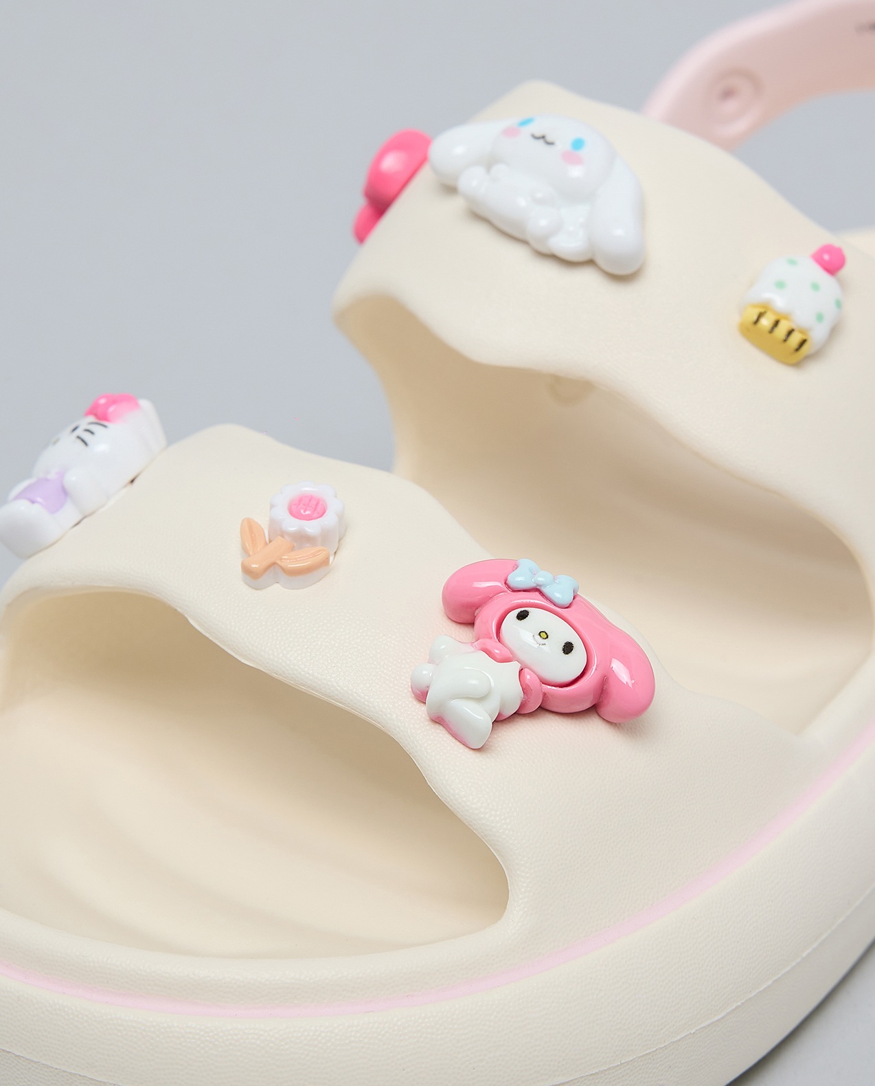 Hello Kitty Charm Detail Slingback Sandals