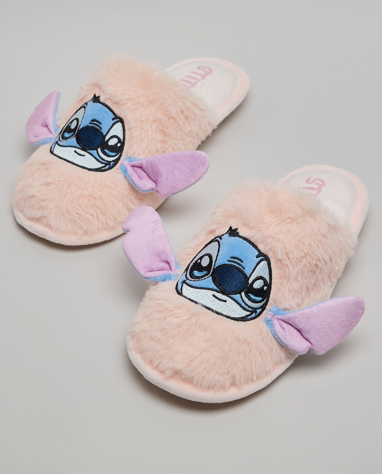 Stitch Appliqued Bedroom Slippers