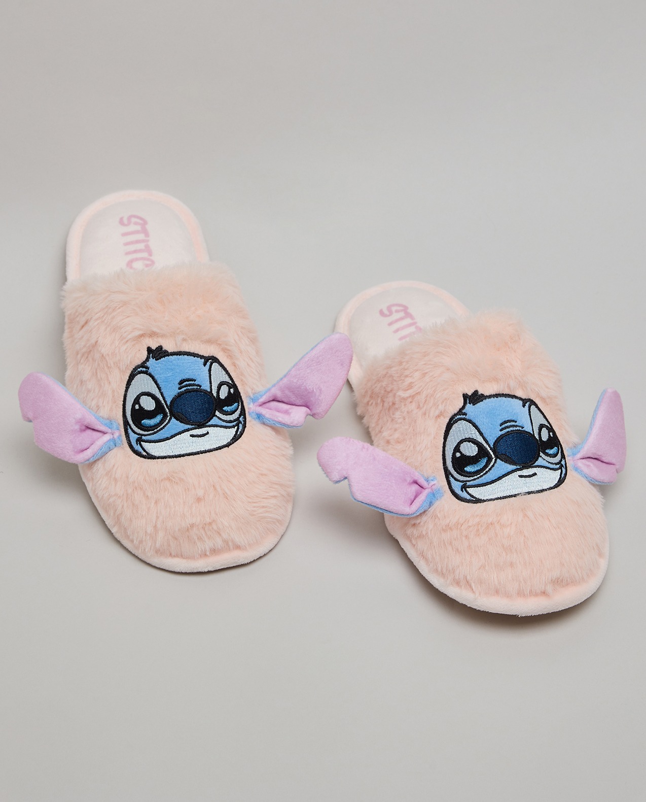 Stitch Appliqued Bedroom Slippers