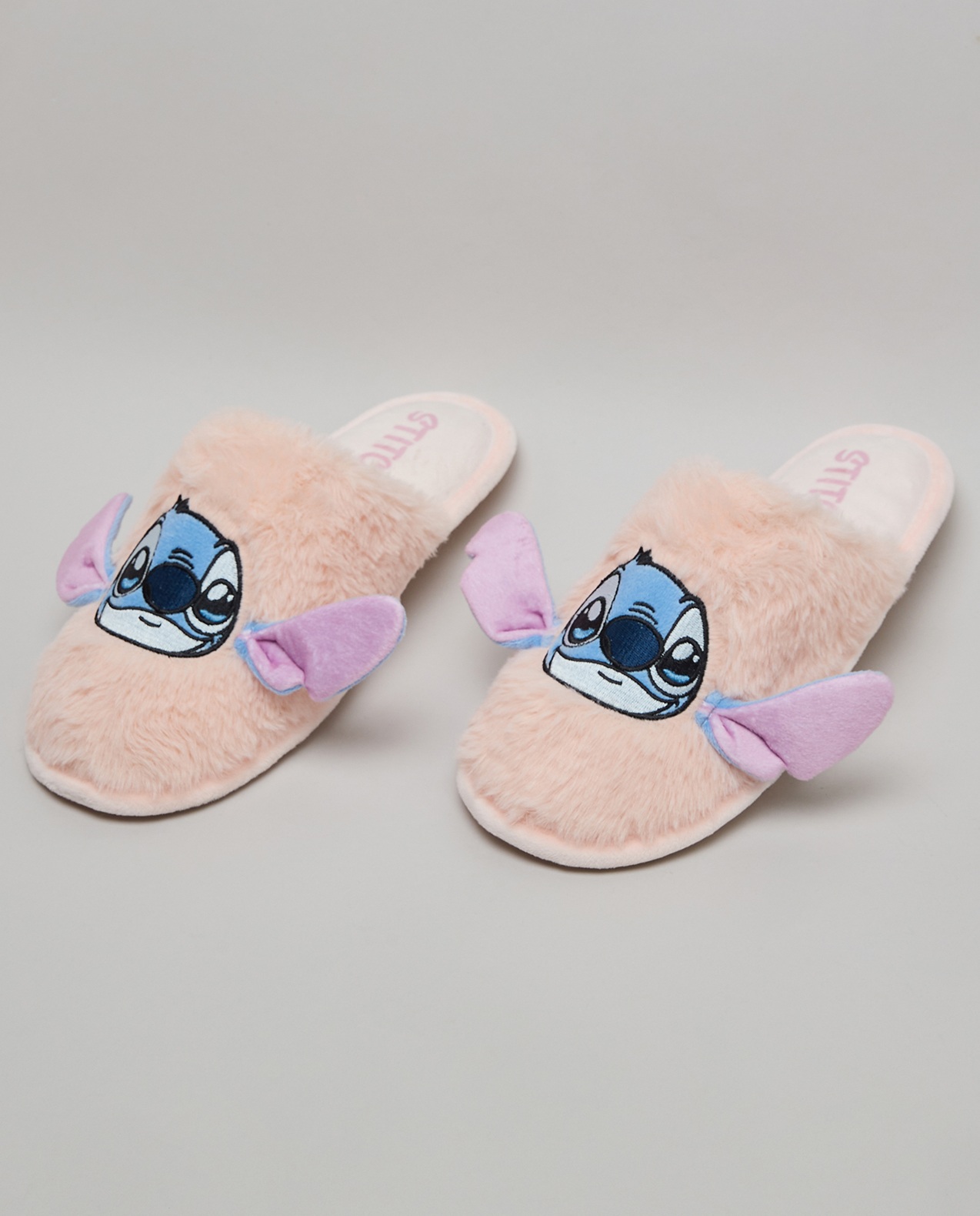 Stitch Appliqued Bedroom Slippers