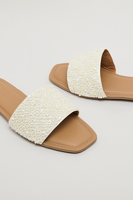 Embellished Flat Sandals
