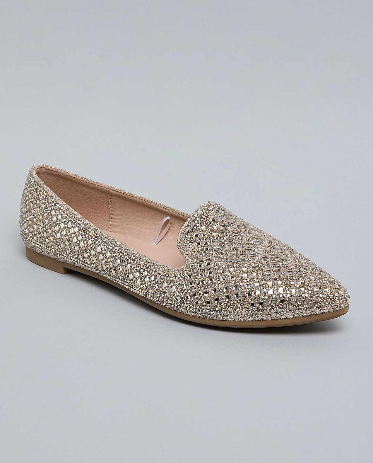 Crystal Embellished Loafers