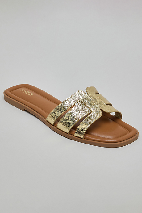 Cut-Out Flat Sandals