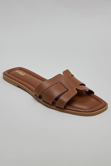 Cut-Out Flat Sandals