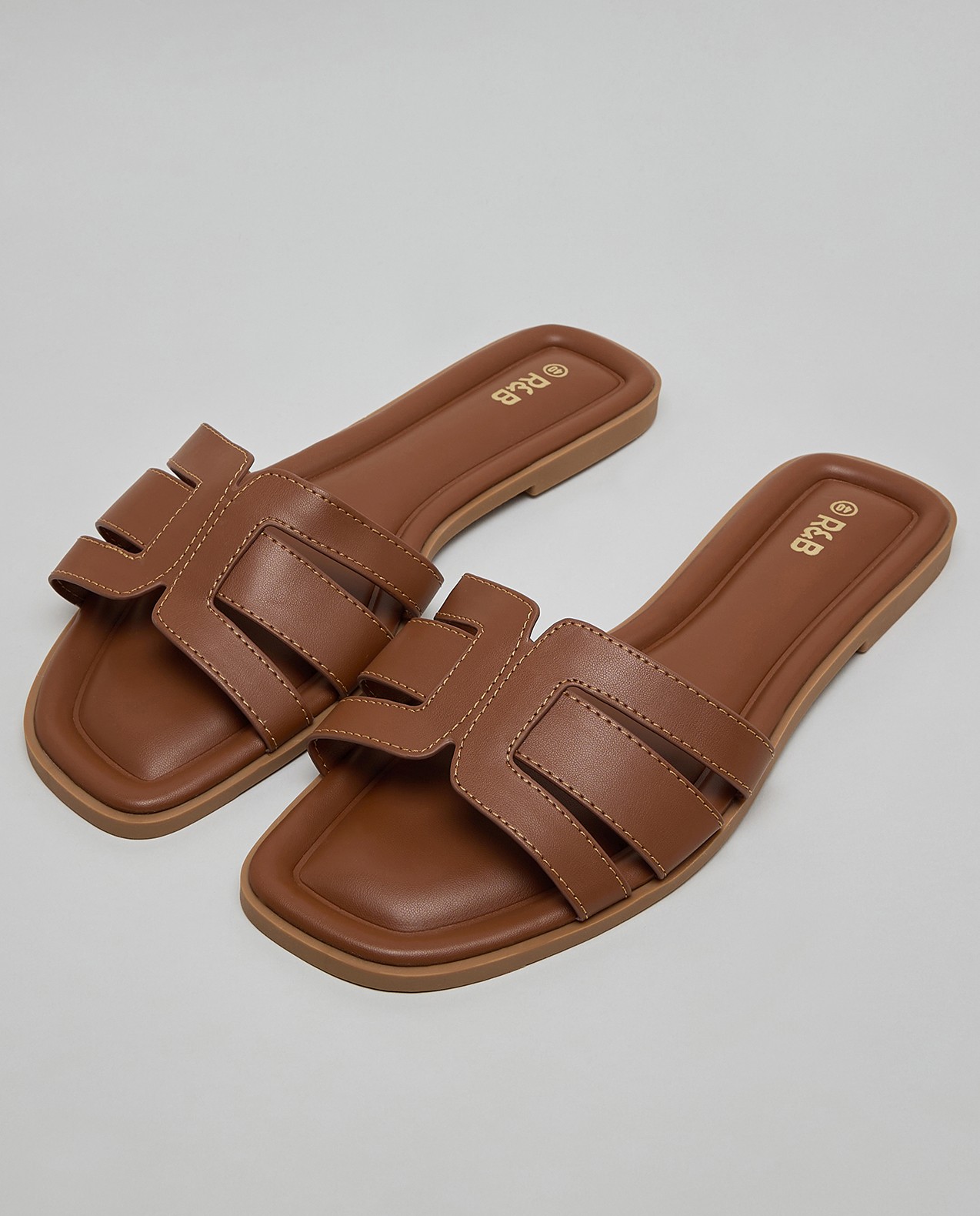 Cut-Out Flat Sandals