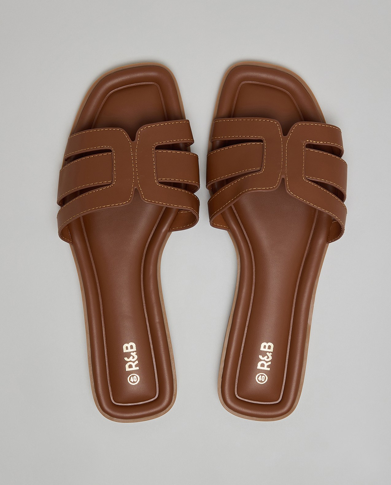 Cut-Out Flat Sandals