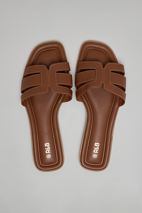 Cut-Out Flat Sandals