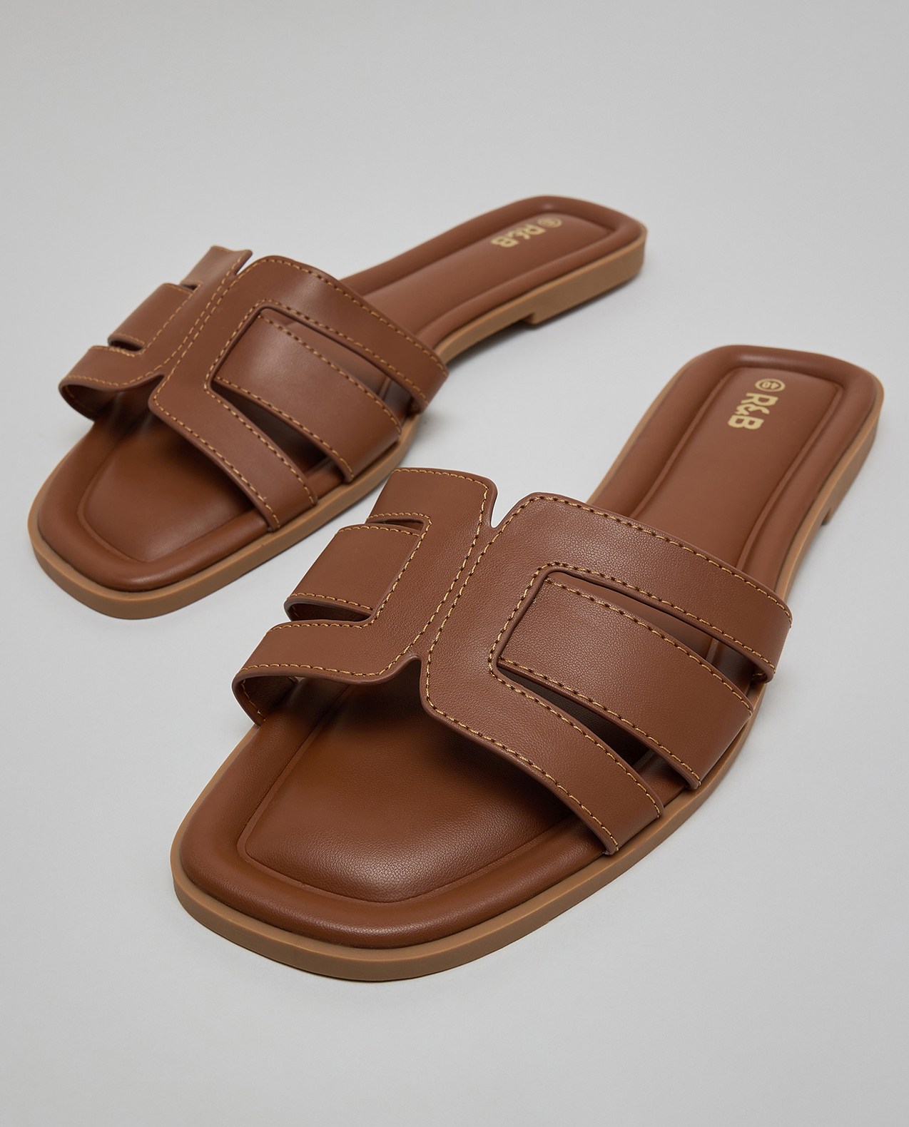 Cut-Out Flat Sandals