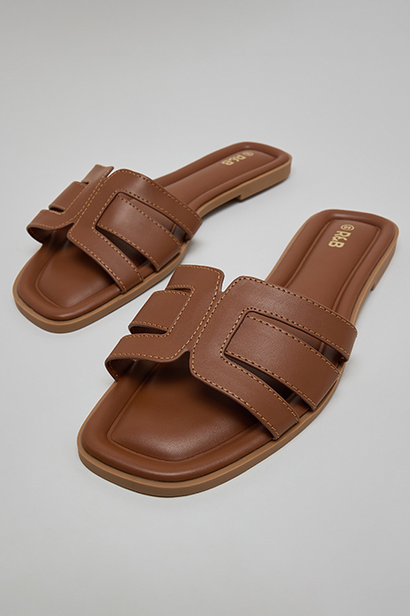 Cut-Out Flat Sandals
