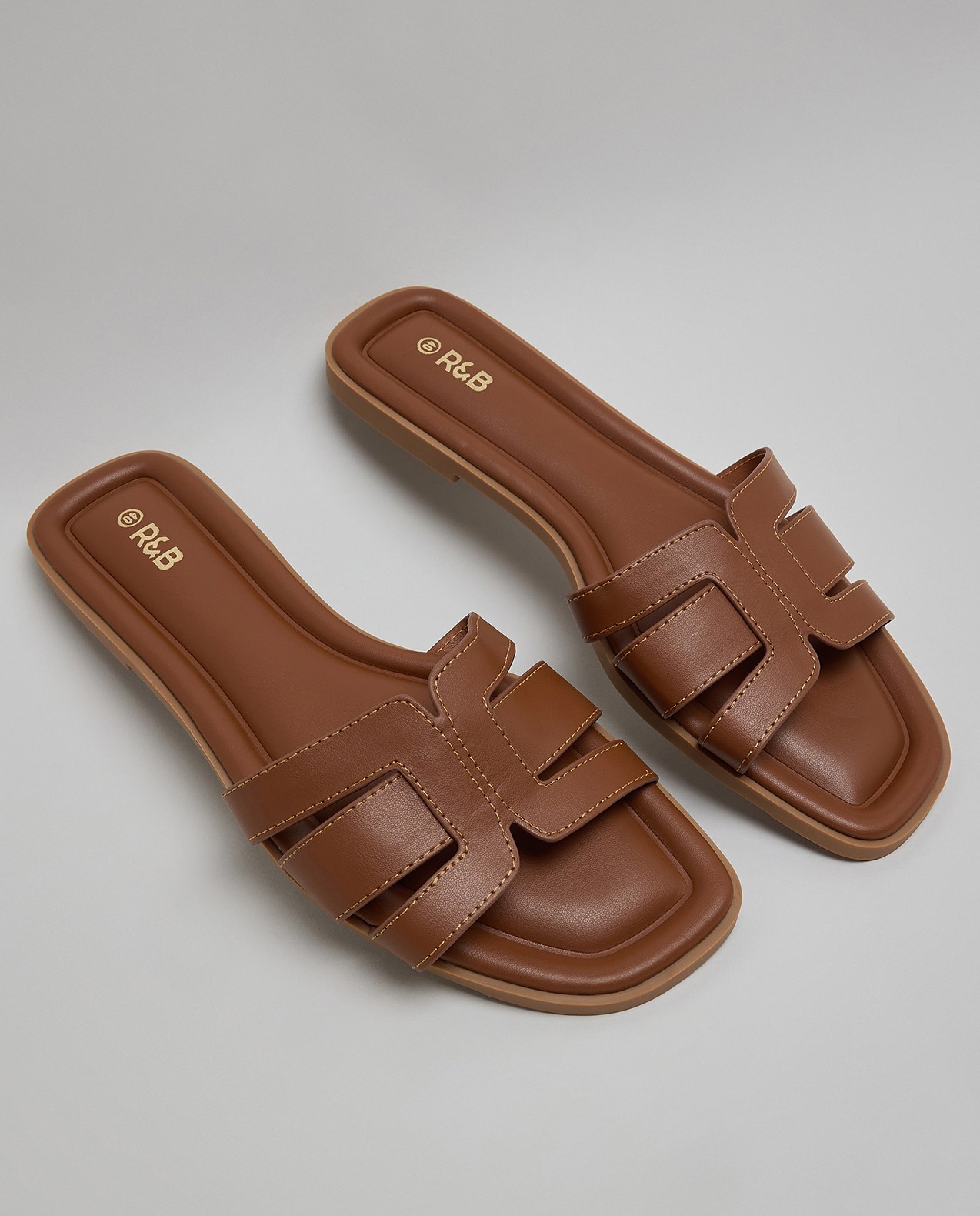 Cut-Out Flat Sandals