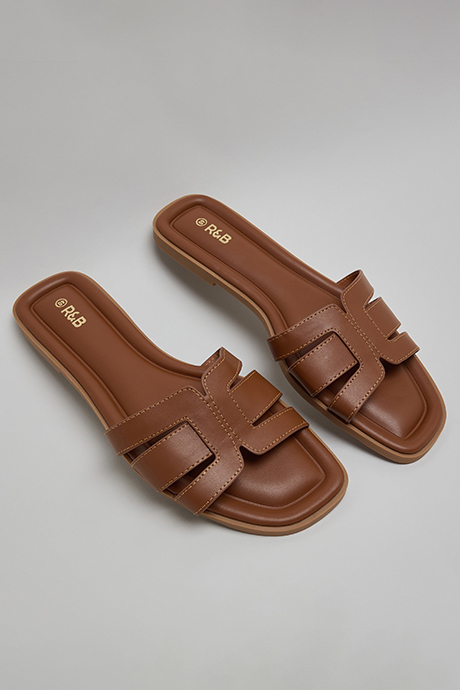 Cut-Out Flat Sandals