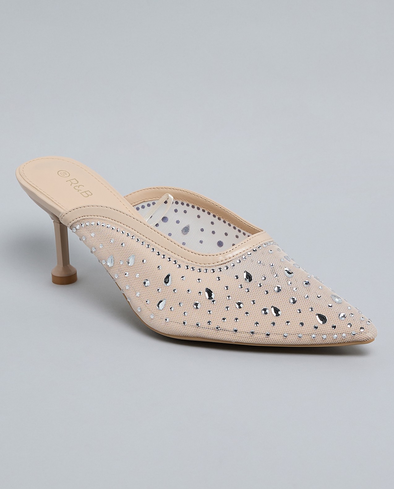 Embellished Mule Pumps
