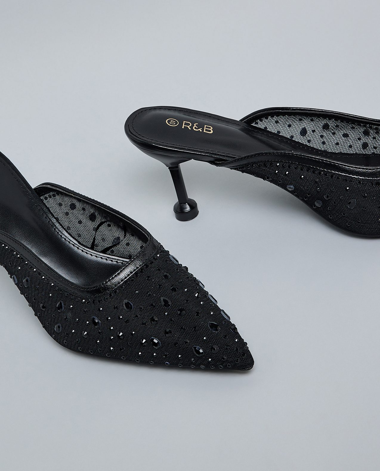 Embellished Mule Pumps