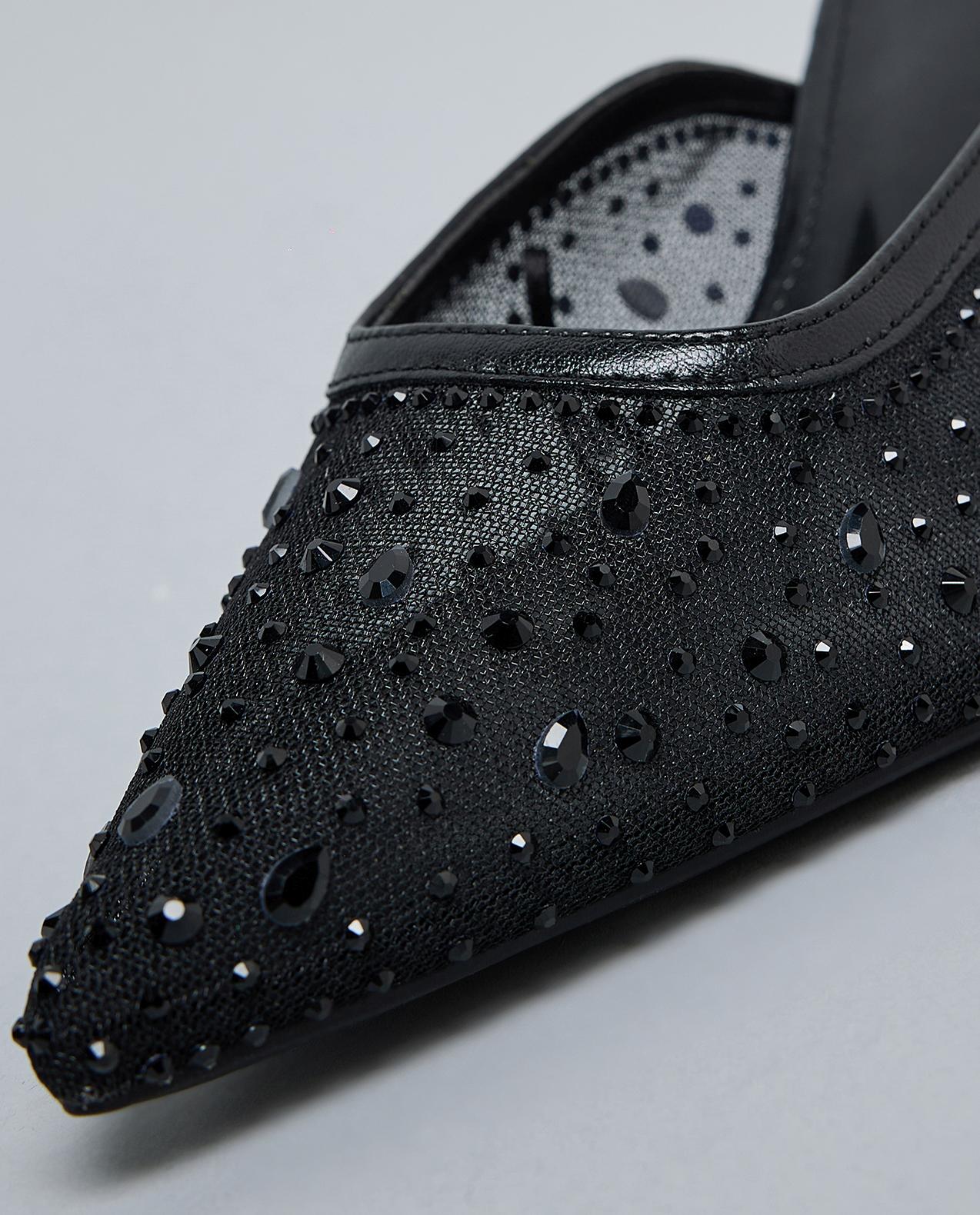Embellished Mule Pumps