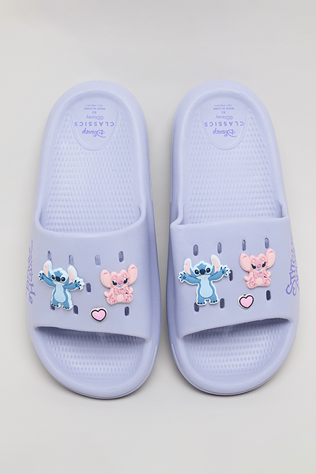 Stitch & Angel Charm Detail Slides