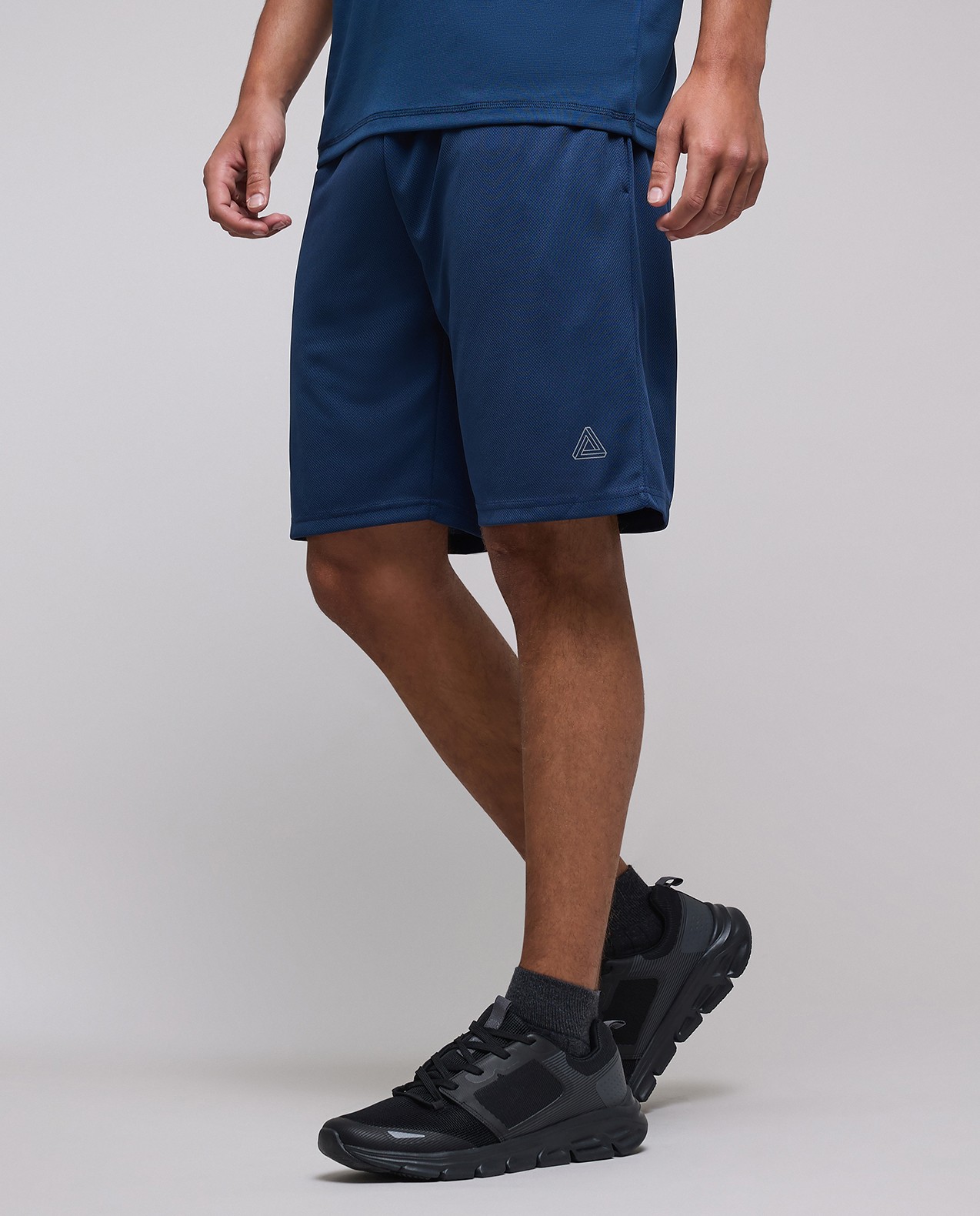 Typography Print Active T-Shirt with Crew Neck and Short Sleeves